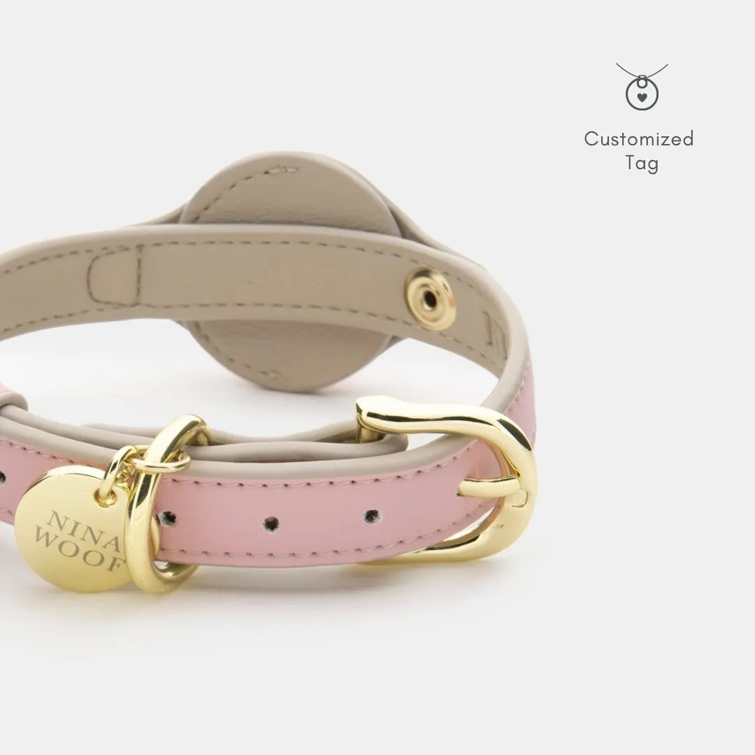 Cupertino Air Tag Enabled Vegan Leather Dog Collar | Multiple Colours
