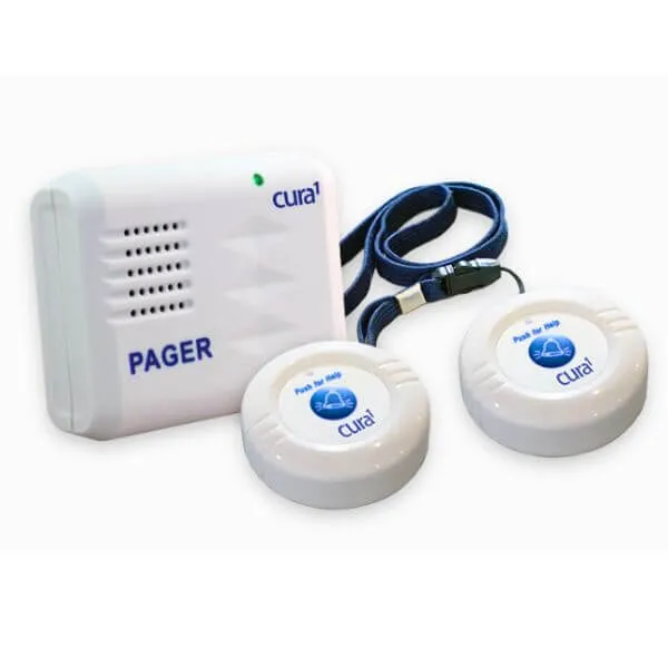 Cura1 Wireless Call Buttons with Caregiver Pager 4024
