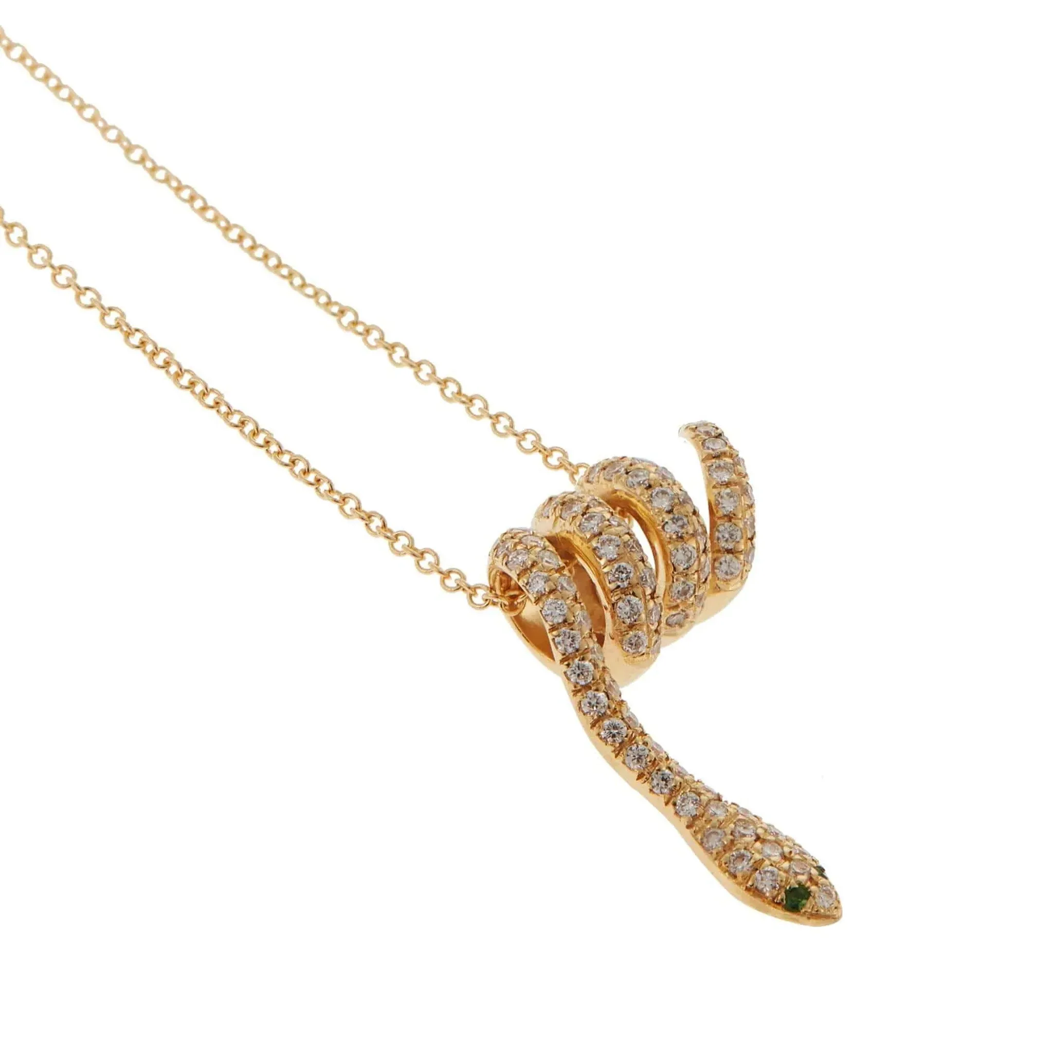 CURLED SNAKE PENDANT