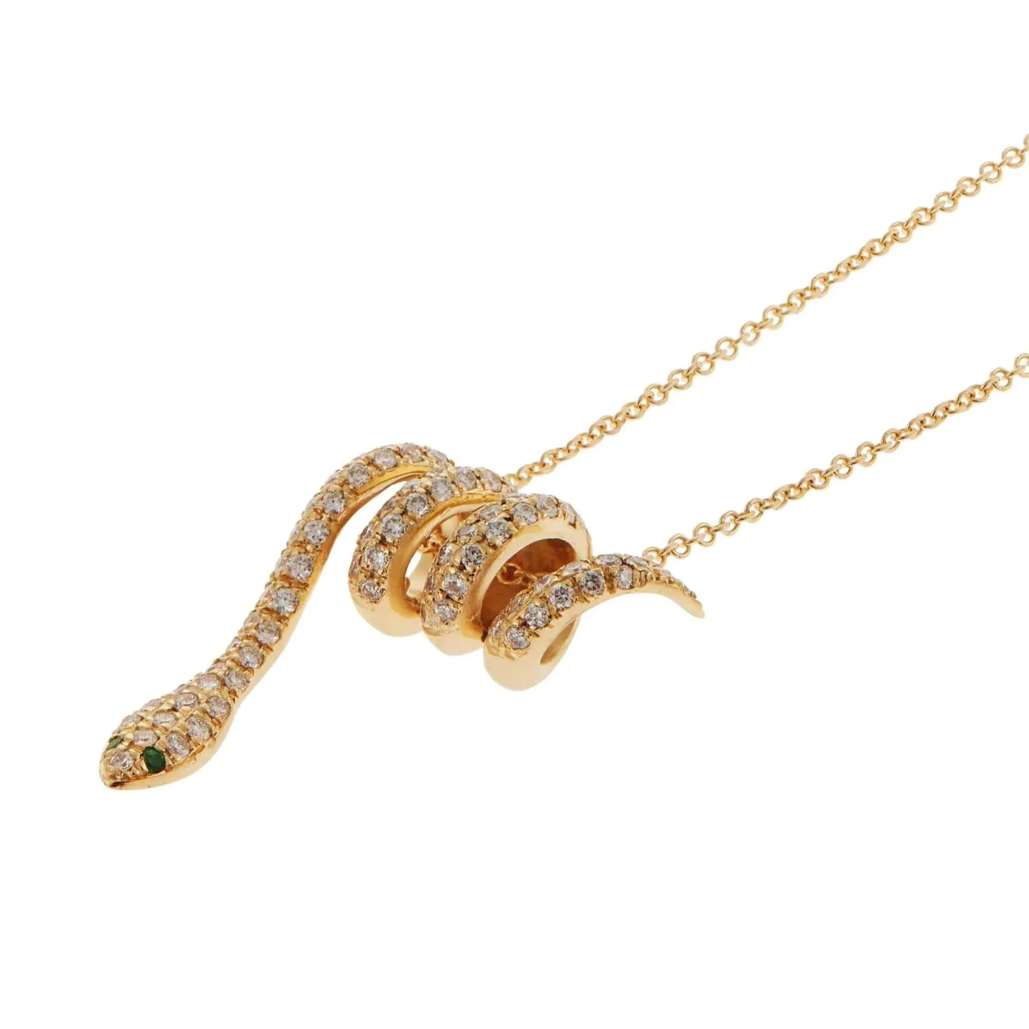 CURLED SNAKE PENDANT