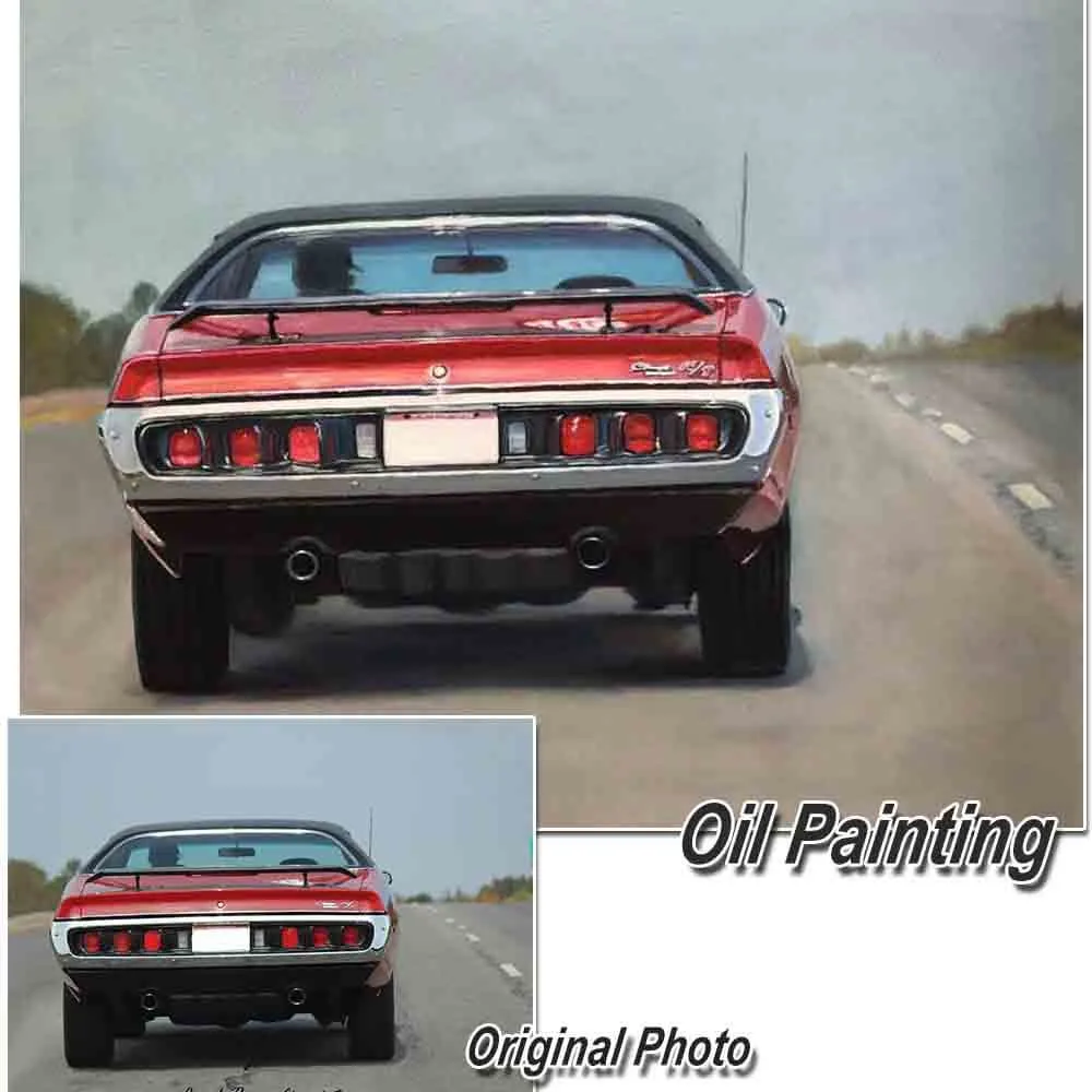 Custom Hand Painted Vehicle Oil Painting