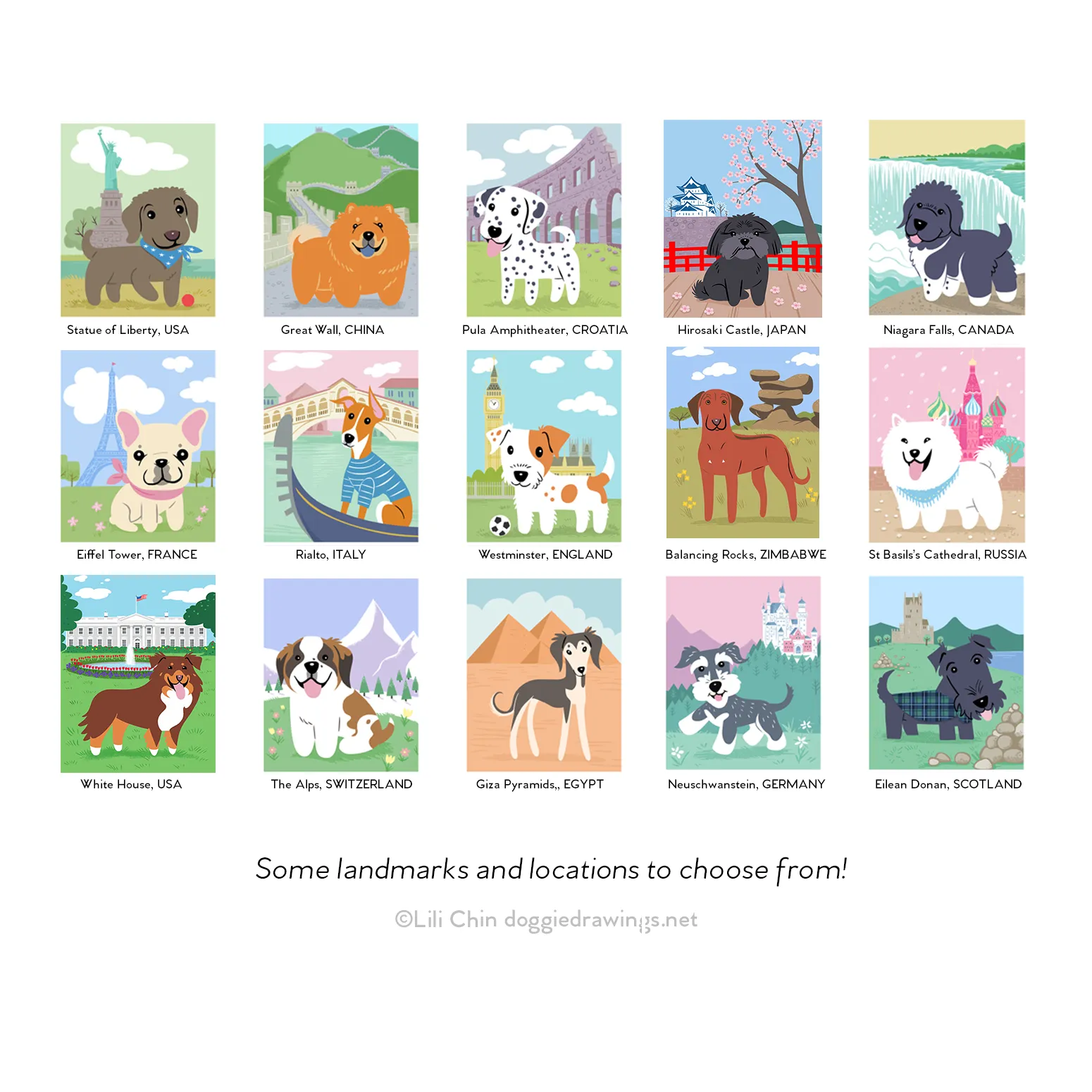 Custom Pet Print with Landscape