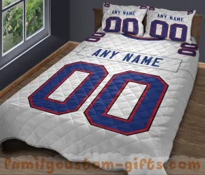 Custom Quilt Sets Buffalo Jersey Personalized Football Premium Quilt Bedding for Boys Girls Men Women