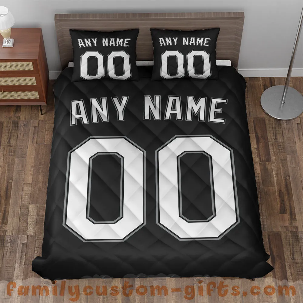 Custom Quilt Sets Chicago Jersey Personalized Baseball Premium Quilt Bedding for Men Women