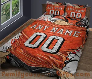 Custom Quilt Sets Cincinnati Jersey Personalized Football Premium Quilt Bedding for Men Women