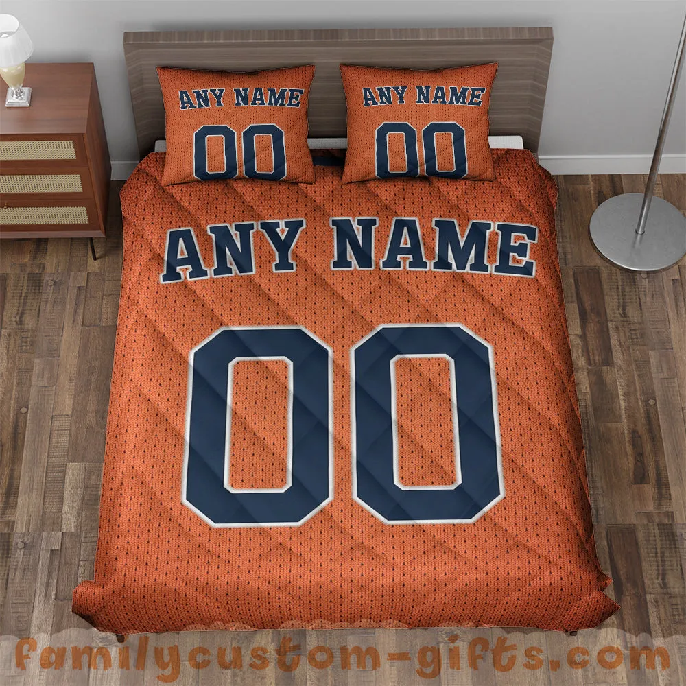Custom Quilt Sets Houston Jersey Personalized Baseball Premium Quilt Bedding for Boys Girls Men Women