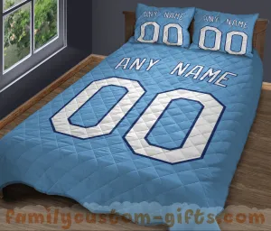 Custom Quilt Sets Kansas City Jersey Personalized Baseball Premium Quilt Bedding for Men Women