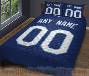 Custom Quilt Sets Kansas City Jersey Personalized Baseball Premium Quilt Bedding for Men Women