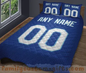 Custom Quilt Sets Kansas City Jersey Personalized Baseball Premium Quilt Bedding for Men Women