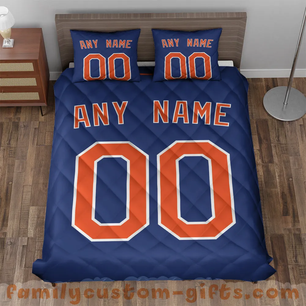 Custom Quilt Sets New York Jersey Personalized Baseball Premium Quilt Bedding for Boys Girls Men Women