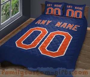 Custom Quilt Sets New York Jersey Personalized Baseball Premium Quilt Bedding for Boys Girls Men Women