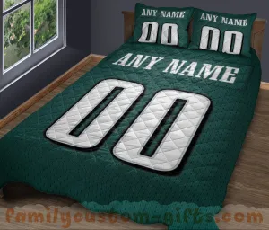 Custom Quilt Sets Philadelphia Jersey Personalized Football Premium Quilt Bedding for Men Women