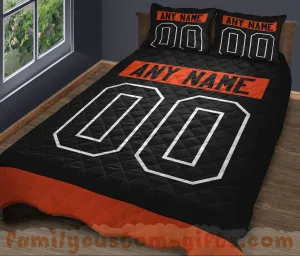 Custom Quilt Sets Philadelphia Jersey Personalized Ice hockey Premium Quilt Bedding for Men Women