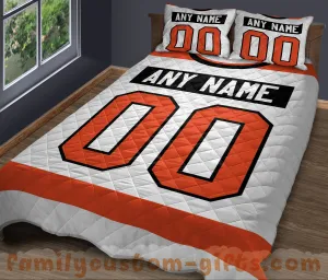 Custom Quilt Sets Philadelphia Jersey Personalized Ice hockey Premium Quilt Bedding for Men Women