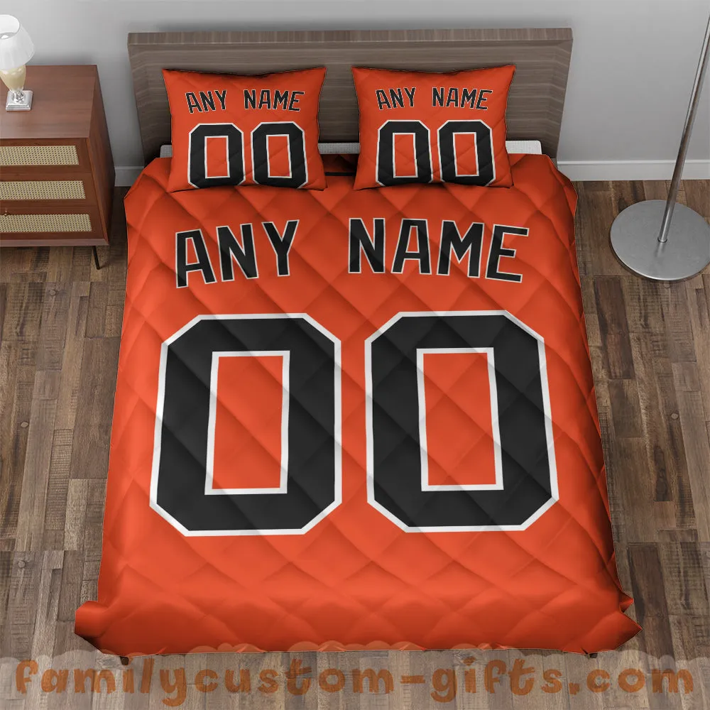 Custom Quilt Sets San Francisco Jersey Personalized Baseball Premium Quilt Bedding for Men Women