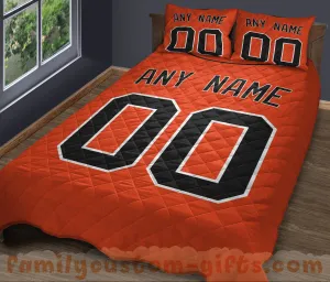 Custom Quilt Sets San Francisco Jersey Personalized Baseball Premium Quilt Bedding for Men Women