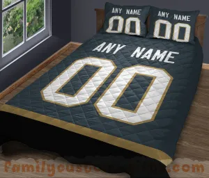 Custom Quilt Sets Vegas Jersey Personalized Ice hockey Premium Quilt Bedding for Men Women