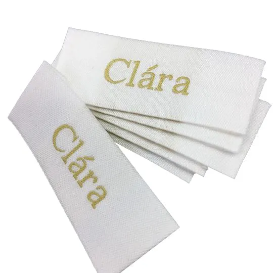 Custom Woven Labels (Text Only) - Personalized Brand Name