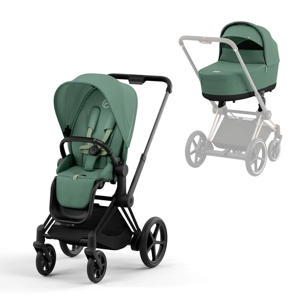 CYBEX e-Priam Pushchair - Leaf Green