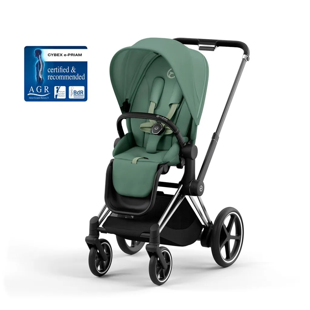 CYBEX e-Priam Pushchair - Leaf Green