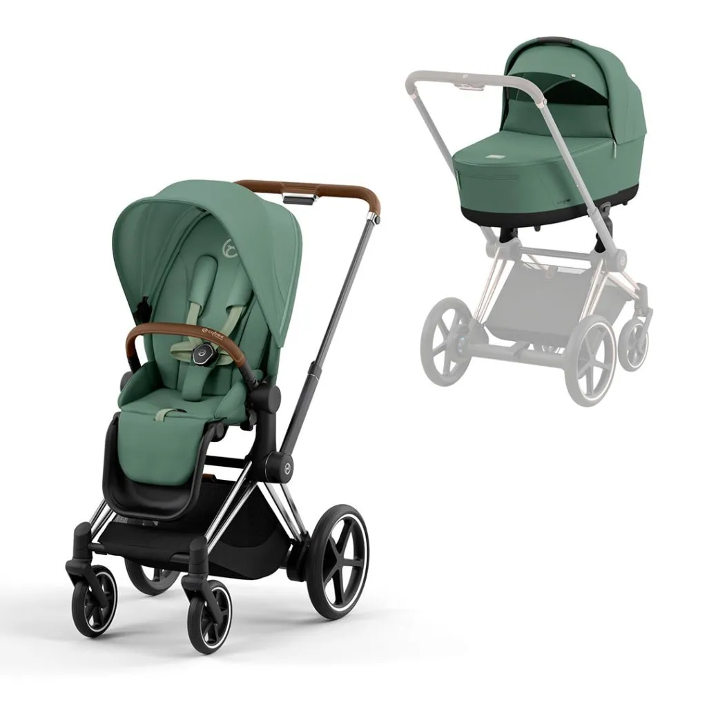 CYBEX e-Priam Pushchair - Leaf Green