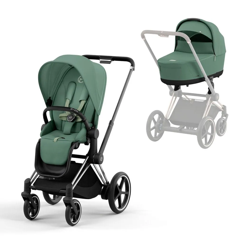 CYBEX e-Priam Pushchair - Leaf Green