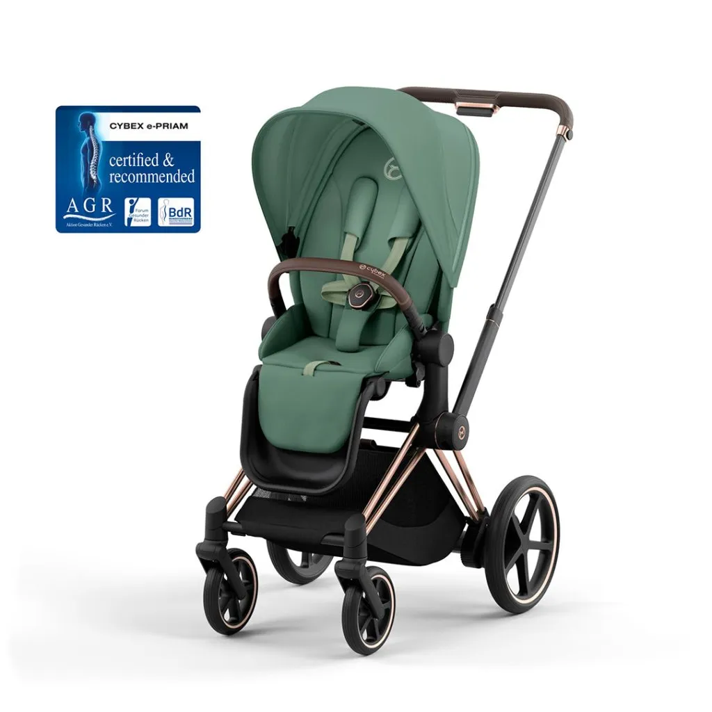 CYBEX e-Priam Pushchair - Leaf Green