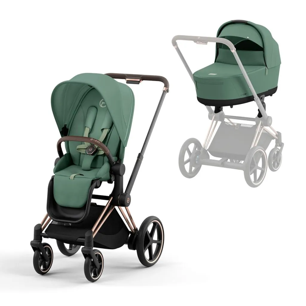 CYBEX e-Priam Pushchair - Leaf Green