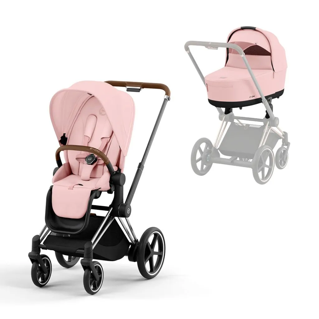 CYBEX e-Priam Pushchair - Peach Pink