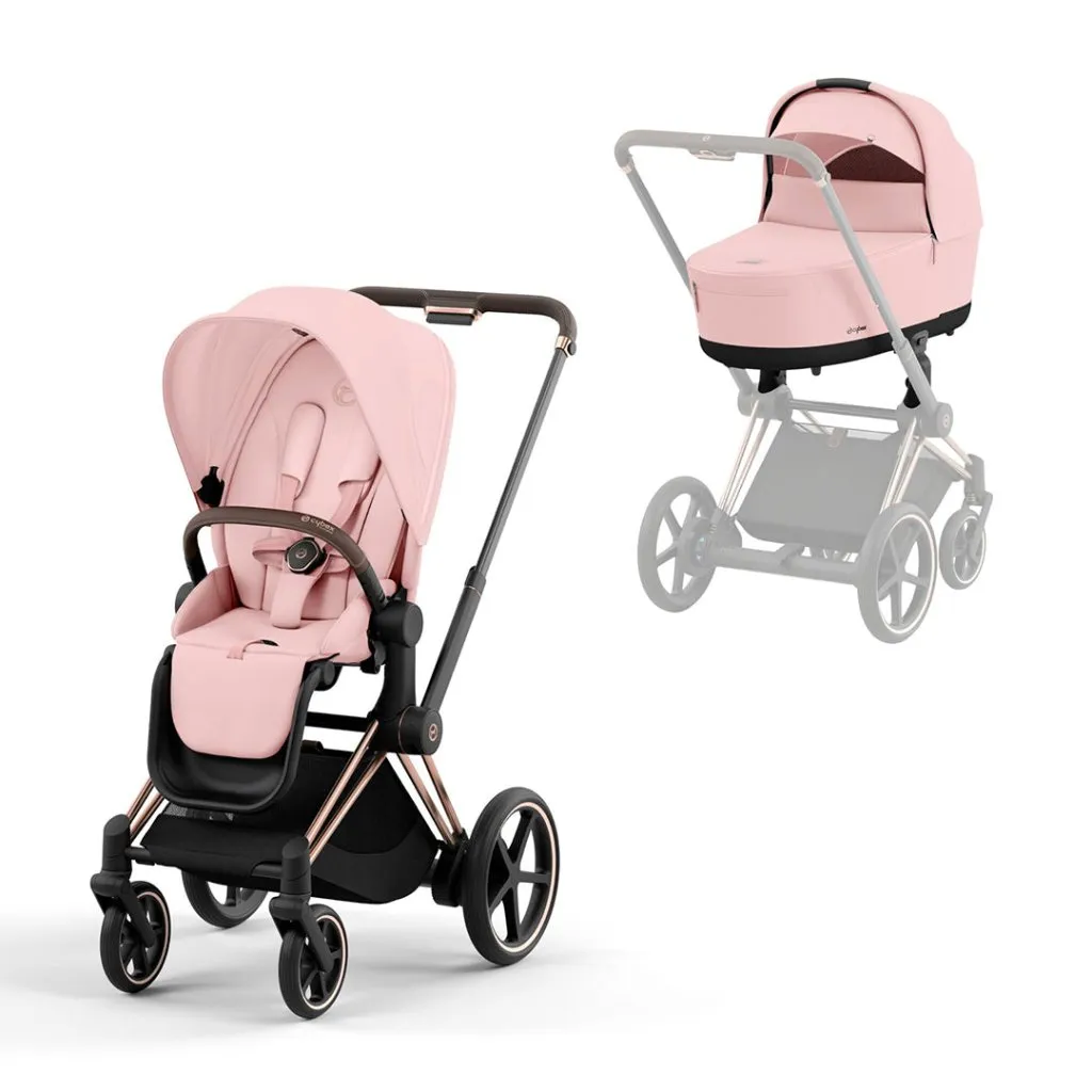CYBEX e-Priam Pushchair - Peach Pink