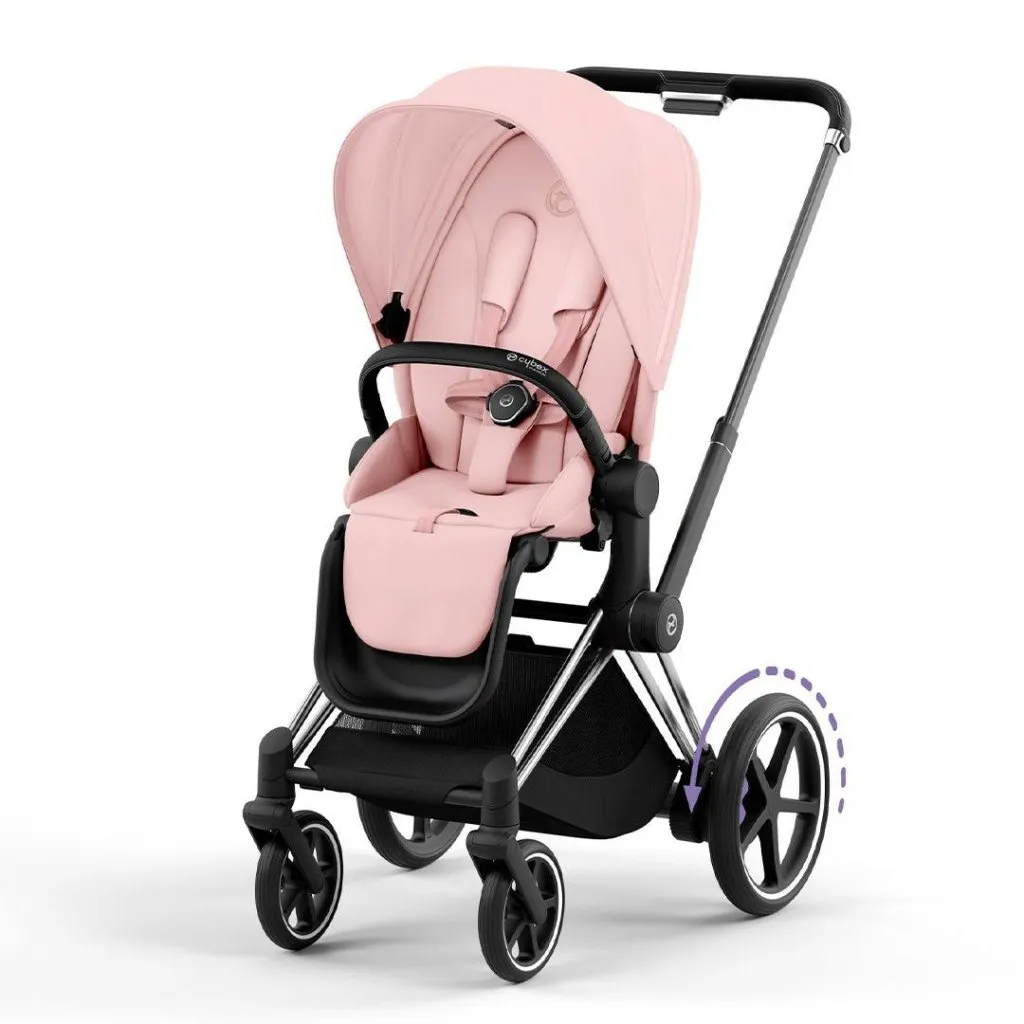 CYBEX e-Priam Pushchair - Peach Pink