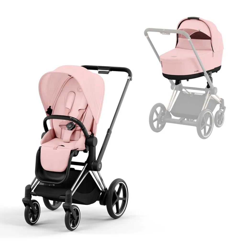 CYBEX e-Priam Pushchair - Peach Pink