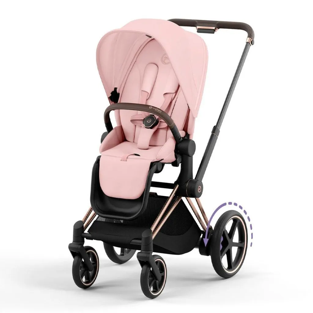 CYBEX e-Priam Pushchair - Peach Pink