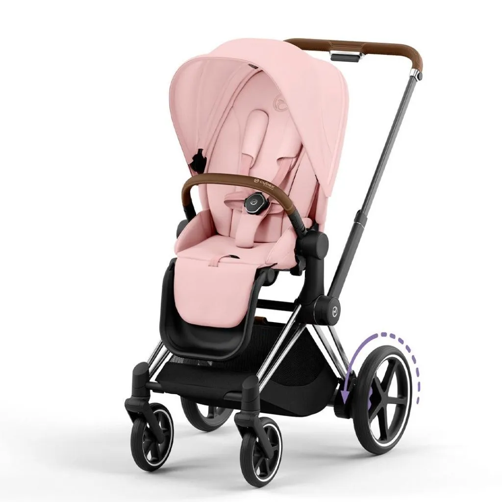 CYBEX e-Priam Pushchair - Peach Pink