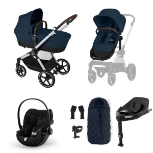 Cybex Eos Lux Luxury 9 Piece Bundle - Ocean Blue