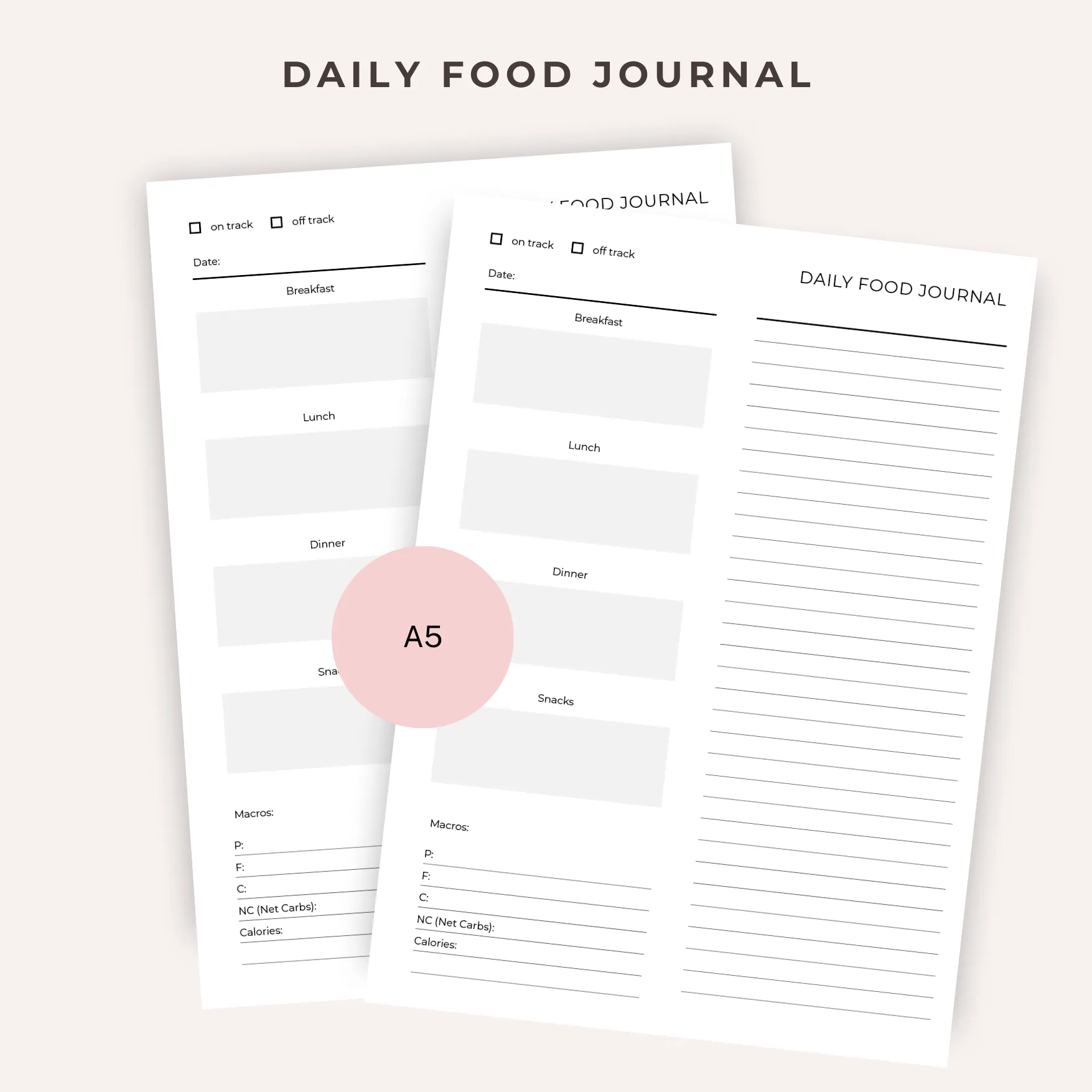 Daily Food Journal