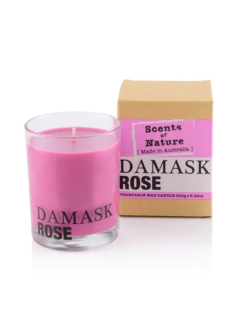 Damask Rose Soy Candle 240g