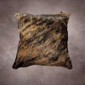 Dark Brindle Cowhide Pillow Cover---PL020