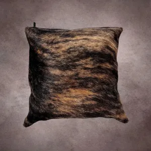Dark Brindle Cowhide Pillow Cover---PL021