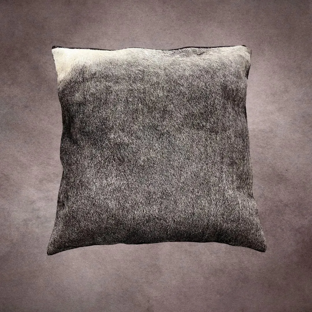 Dark Gray Cowhide Pillow Cover---PL018