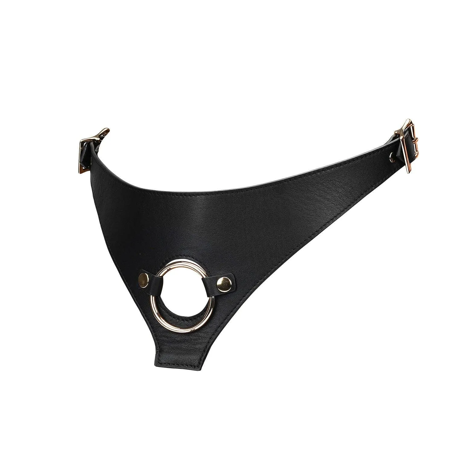Dark Secret Leather Strap On Harness