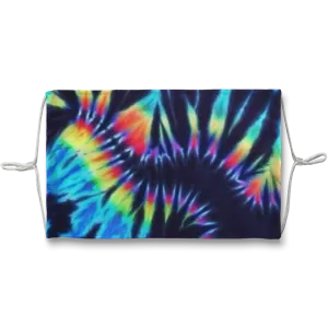 Dark Tie Dye Face Mask