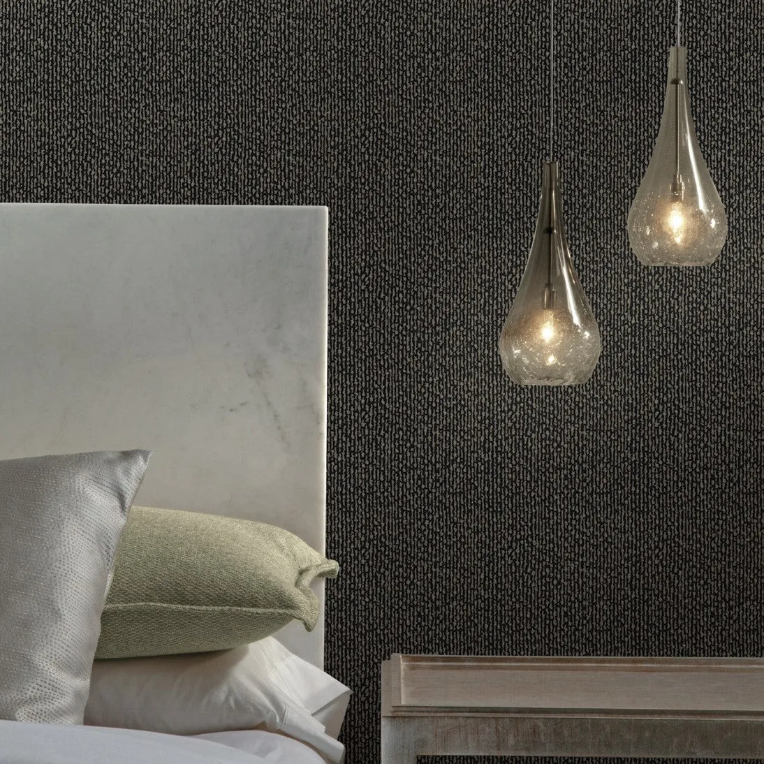 Dazzle Wallpaper Black (60 sq.ft.)