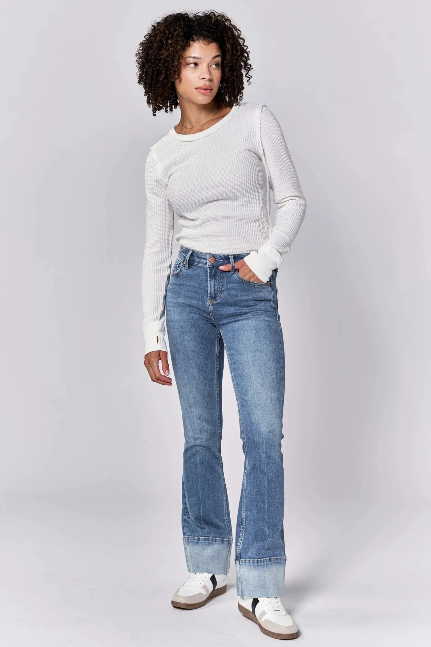 Dear John- Jaxtyn Lagoon Mid Rise Bootcut Jeans