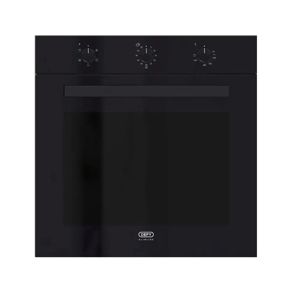 Defy Slimline Oven- Static- Black- Eye Level DBO483E