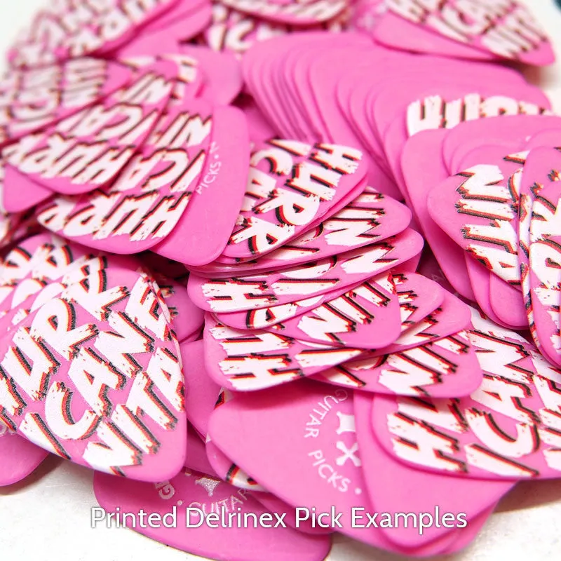 Delrinex ISO Shape Printed Picks - Double Sided