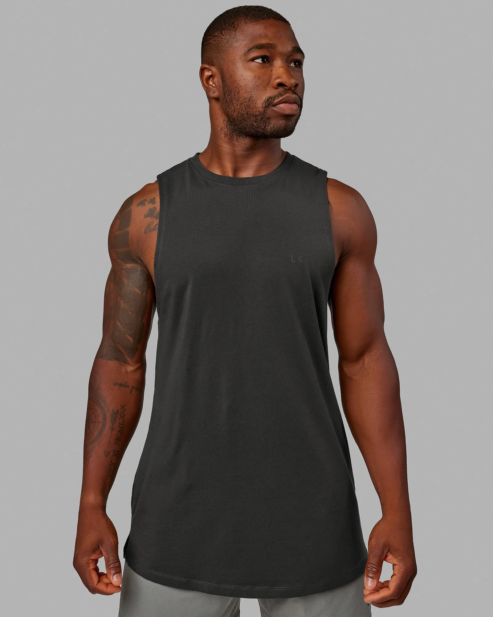Deluxe PimaFLX Tank - Pirate Black - TUPS SKU