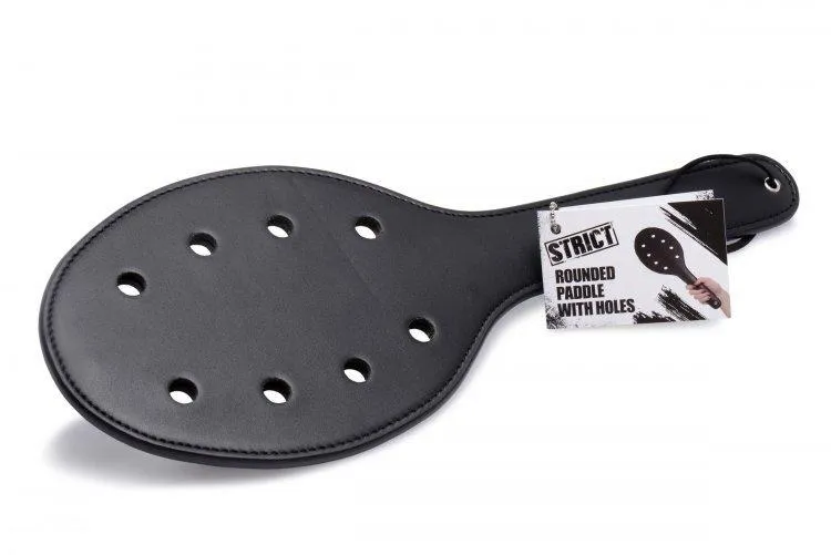 Deluxe Rounded BDSM Spanking Paddle - 15.5" Length, 5.75" Width