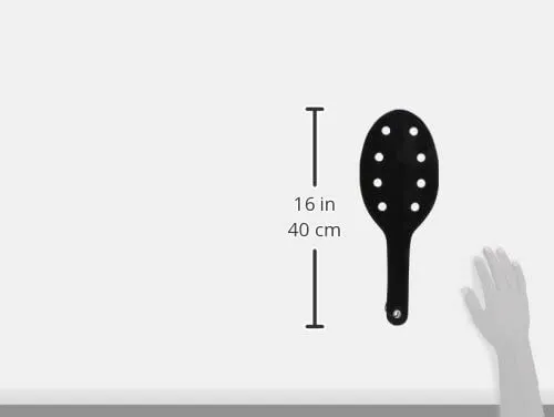 Deluxe Rounded BDSM Spanking Paddle - 15.5" Length, 5.75" Width