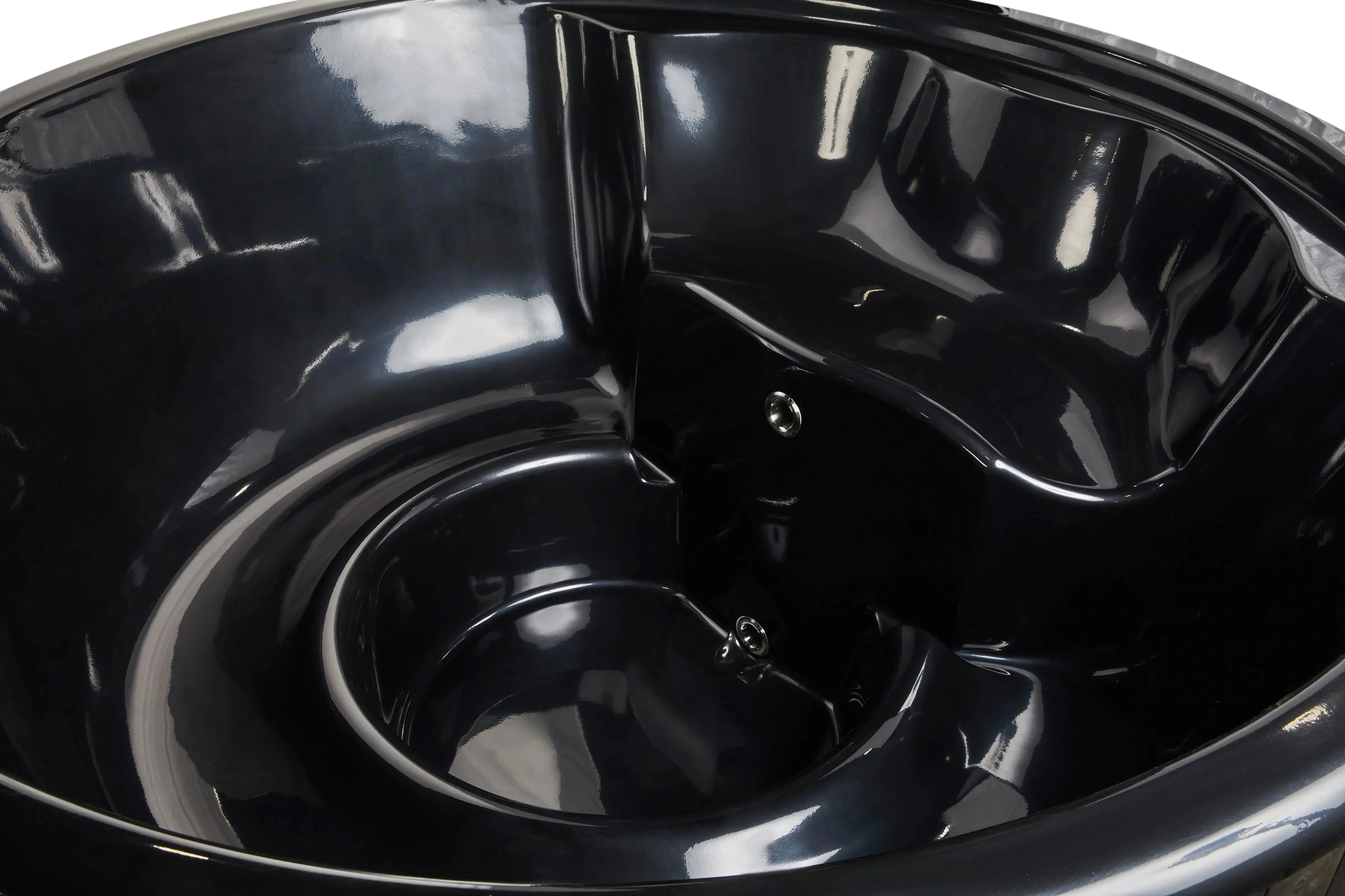 Deluxe Wood Fired Hot Tub With Liner - Limited Black Edition